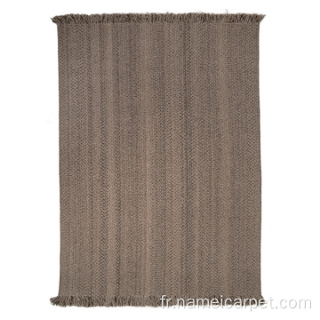 Café Brown Wool Area Tapis pour chambre à coucher